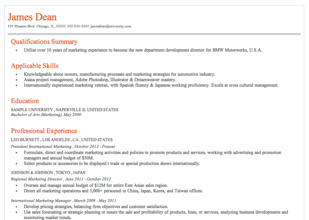 attention grabbing resumes